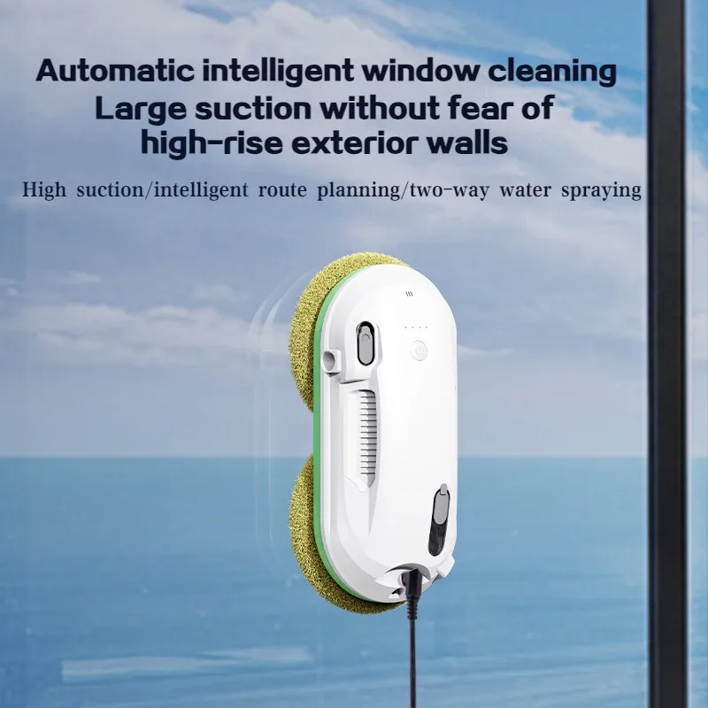 Electric Window Cleaner Robot Glass Washer Automatic Spray Water Smart Home Appliance Robotic Vacuum Cleaning Products for House